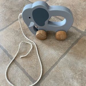 Wooden Elephant pull toy by Hape. Montessori/ Waldorf toy